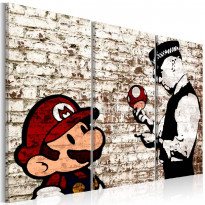 Canvas-taulu Artgeist Mario Bros: Torn Wall, eri kokoja