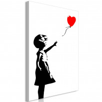 Canvas-taulu Artgeist Little Girl with a Balloon, 1-osainen, pystysuuntainen, eri kokoja