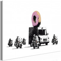 Canvas-taulu Artgeist Donut Police, 1-osainen, leveä, eri kokoja
