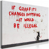 Canvas-taulu Artgeist Quotes Graffiti, 1-osainen, leveä, eri kokoja