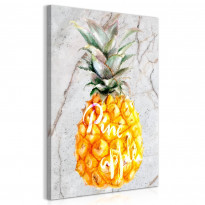 Canvas-taulu Artgeist Pineapple and Marble, 1-osainen, pystysuuntainen, eri kokoja