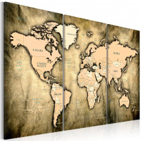 Canvas-taulu Artgeist World Map: The Sands of Time , eri kokoja
