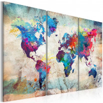 Canvas-taulu Artgeist World Maps: Modern Style, eri kokoja