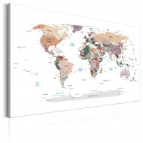 Canvas-taulu Artgeist World Map: Where Today?, eri kokoja