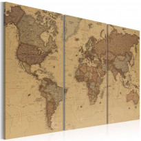 Canvas-taulu Artgeist Stylish World Map, eri kokoja
