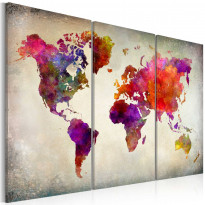 Canvas-taulu Artgeist World - Mosaic of Colours, eri kokoja