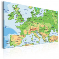 Canvas-taulu Artgeist Map of Europe, eri kokoja
