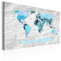 Canvas-taulu Artgeist World Map: Blue Pilgrimages, eri kokoja
