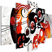 Canvas-taulu Artgeist Music Creations, 5-osainen, leveä, eri kokoja