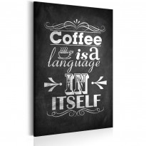 Canvas-taulu Artgeist Coffee Language , eri kokoja
