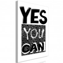 Canvas-taulu Artgeist Yes You Can, 1-osainen, pystysuuntainen, eri kokoja