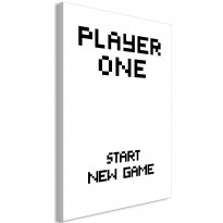 Canvas-taulu Artgeist Start New Game, 1-osainen, pystysuuntainen, eri kokoja