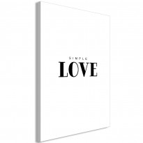 Canvas-taulu Artgeist Simple Love, 1-osainen, pystysuuntainen, eri kokoja