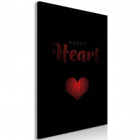Canvas-taulu Artgeist Robot Heart, 1-osainen, pystysuuntainen, eri kokoja