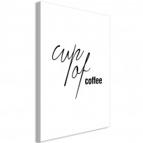 Canvas-taulu Artgeist Cup of Coffee, 1-osainen, pystysuuntainen, eri kokoja