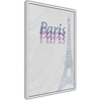 Juliste Artgeist Paris in Watercolours, kehyskartongilla, kehyksillä, eri kokoja