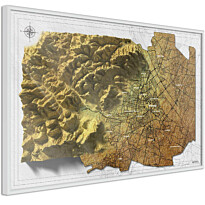Juliste Artgeist Isometric Map: Vienna, kehyksillä, eri kokoja