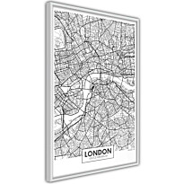 Juliste Artgeist Map of London, kehyksillä, eri kokoja