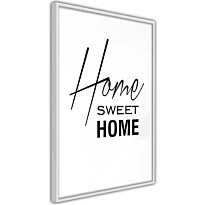 Juliste Artgeist Black and White: Home Sweet Home, kehyskartongilla, kehyksillä, eri kokoja