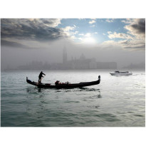 Maisematapetti Artgeist Gondoli ratsastaa Venetsiassa, eri kokoja