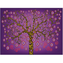 Kuvatapetti Artgeist Abstract: violet tree, eri kokoja