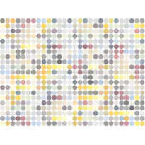 Kuvatapetti Artgeist Colored polka dots, eri kokoja