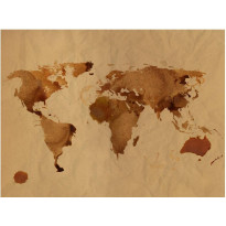 Kuvatapetti Artgeist Tea world map, eri kokoja