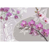 Kuvatapetti Artgeist Flight of purple orchids, eri kokoja