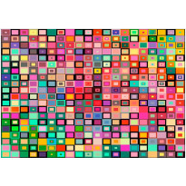 Kuvatapetti Artgeist Colourful Boxes, eri kokoja