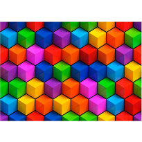 Kuvatapetti Artgeist Colorful Geometric Boxes, eri kokoja