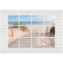 Maisematapetti Artgeist Window &amp; beach, eri kokoja