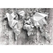Kuvatapetti Artgeist World Map: Origami, eri kokoja