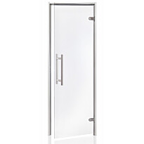 Höyrysaunan ovi Andres Glass Light Premium, alumiinikarmi, eri kokoja, eri värejä