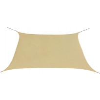 Aurinkopurje oxford-kangas neliönmuotoinen 2x2 m beige