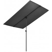 Aurinkovarjo alumiinitanko 180x130 cm antrasiitti