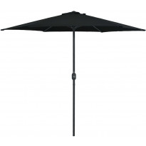 Aurinkovarjo alumiinitanko 270x246 cm musta