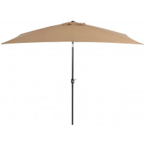 Aurinkovarjo metallirunko 300x200 cm harmaanruskea
