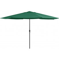 Aurinkovarjo metallirunko 400 cm vihreä