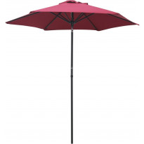 Aurinkovarjo viininpunainen 200x211 cm alumiini