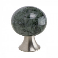 Nuppivedin Beslag Design Bead Straight, Ø28x36mm, marmori/vihreä
