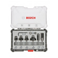 Jyrsinteräsarja Bosch HM Trim and Edging, 8mm, 6 osaa