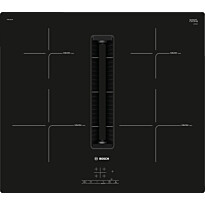 Induktiotaso liesituulettimella Bosch Serie 4 PIE611B15E, 60cm, musta