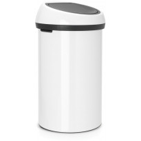 Roska-astia Brabantia Touch Bin, 60L, White