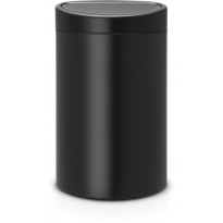 Roska-astia Brabantia Touch Bin, 40L, Matt Black