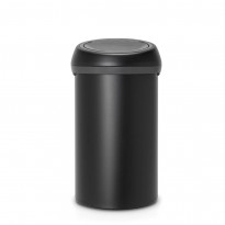 Roska-astia Brabantia Touch Bin, 60L, Mineral Moonlight Black