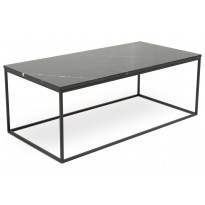 Sohvapöytä New York 120x60x45 cm musta marmori/teräs mustilla jaloilla