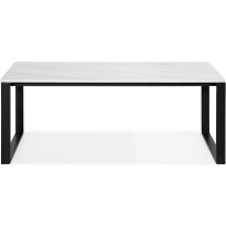 Ruokapöytä Hely 200cm valkoinen/musta