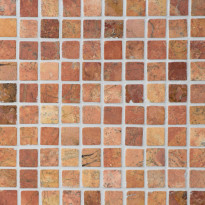 Marmorimosaiikki Qualitystone Square Terra, verkolla, 30 x 30 mm