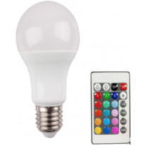 LED-vakiokupulamppu LED Energie, 9W, 806lm, RGB + white + kaukosäädin, 60x114mm