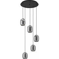 Riippuvalaisin Eglo Ciampino Ø54cm 5-osainen musta